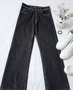 charcoal straight fit jeans