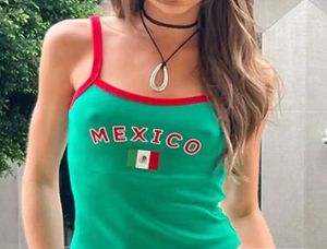 Green "Mexico" Tank Top