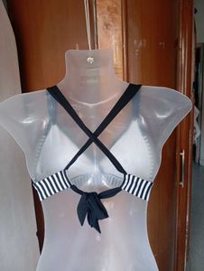 Stylish Striped Bikini Top