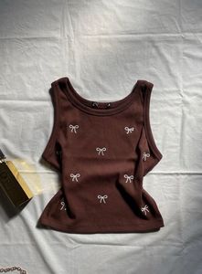 Brown tank top