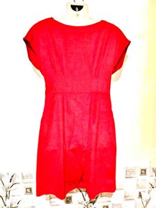 Chic Red Button-Up Dress