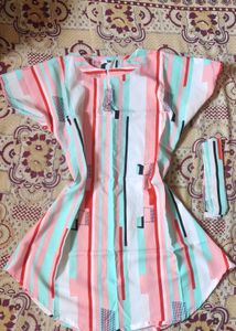 Striped Belted Dress