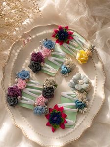 🔥 MEGA SALE OFFER 🔥Floral fabric hair clips