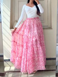 Bohemian Tiered Maxi Skirt