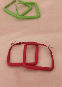 Funky Square Colourfull Hoops..