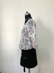 Floral Print Square Neck Top