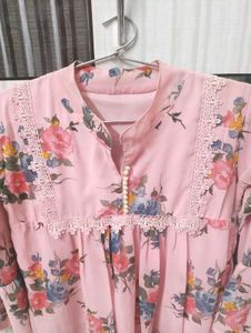 Floral Pink Top