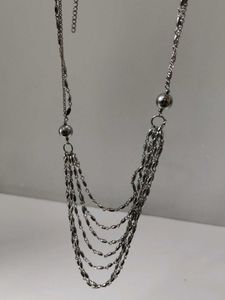 Silver Shimmery Necklace Anti Tarnish