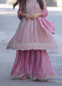 Elegant Pink Embroidered Kurta Set