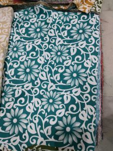 Yellow Floral Print Kurta with Lace Detail