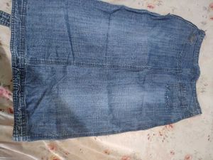 Korean Denim Skirt with Zipper
