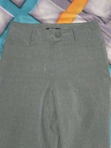 Chic Grey Wide-Leg Trousers