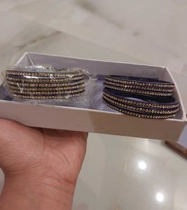 Sparkling Stone Bangles - Set of 12