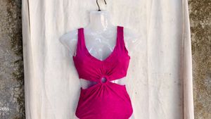 10410. Vibrant Pink One-Piece Swimsuit