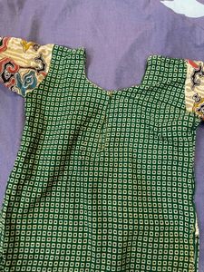 Vintage Batik Print Top