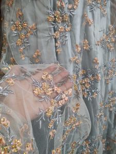 Elegant Floral Pakistani Dress