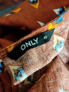 Brown Printed Jumpsuit (Women's)