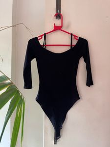 forever 21 Black Off-Shoulder Bodysuit