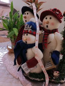 Charming Snowman Caroler Figurine Set