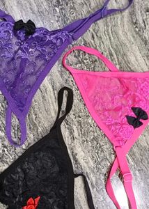 Lace Thong Panty Set