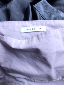 Lavender Puff Sleeve Cropped Top