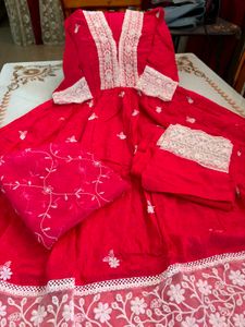 Anarkali Suit &amp;Bottom &amp; Dupata