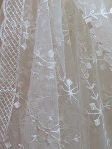 Beautiful White Embroidered Dupatta