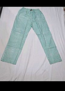 Green Checkered Palazzo Pants