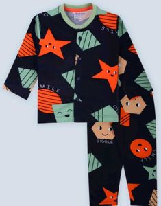 Cute Alphabet Print Pajama Set of 2