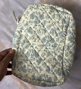 Quilted Floral Vanity Bag