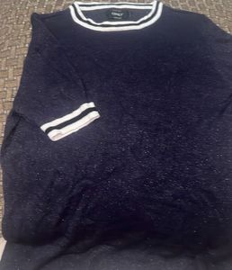 Sparkly Navy Blue Knit Top 💙