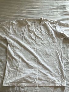 Classic White Crew Neck T-Shirt