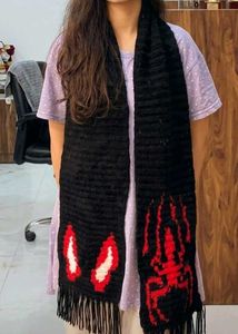 Spider-Man Inspired Knit Scarf