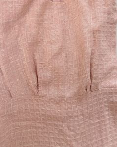 Elegant Pink Textured Dress