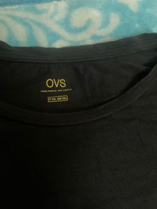 OVS Black-Grey Blend T-Shirt
