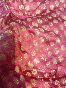 Red Brocade Saree Blouse