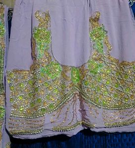 Lavender Saree with Embellishments