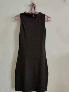 Tokyo talkies Ribbed Mock Neck Dress