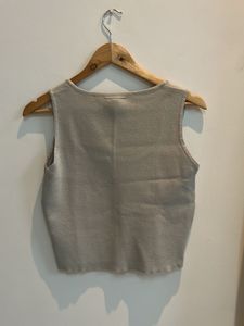 Women's Cream Knit Tank Top