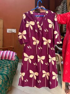 Stylish Floral Print Kurta Set