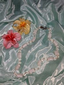 White Beaded Pendant Goa Vibe 🌊