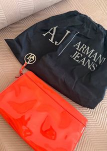 Orange Clutch Bag