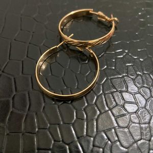 3 Classic Gold Hoop Earrings
