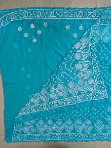 Chikankari hand Embroidered Saree