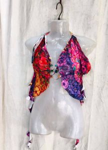 139. Bohemian Halterneck Bikini Top