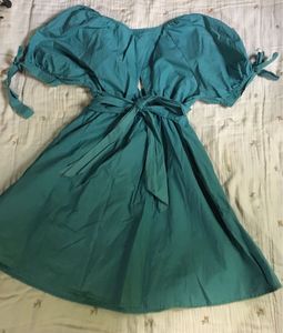 Teal Wrap Dress