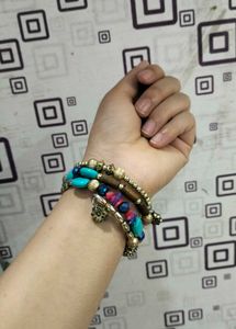 Trendy Boho Bracelet with Stylish Earrings Combo