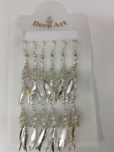 6 earrings combo set Silver Tassel Earring
