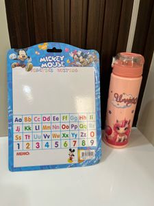 Mickey Stationery set &amp; Unicorn Bottle Combo