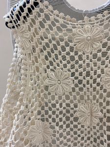 Boho Crochet Flower Vest